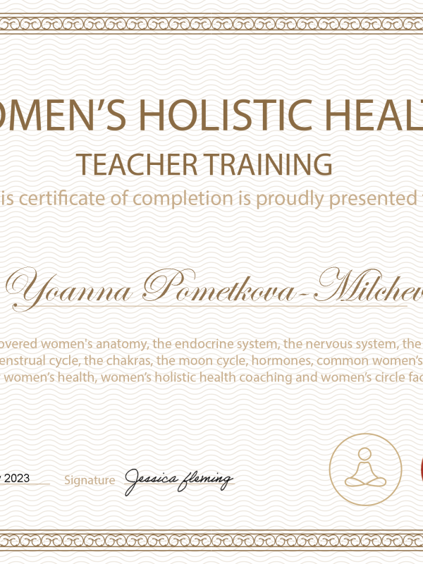 WOMEN'S HOLISTIC HEALTH TEACHER TRAINING